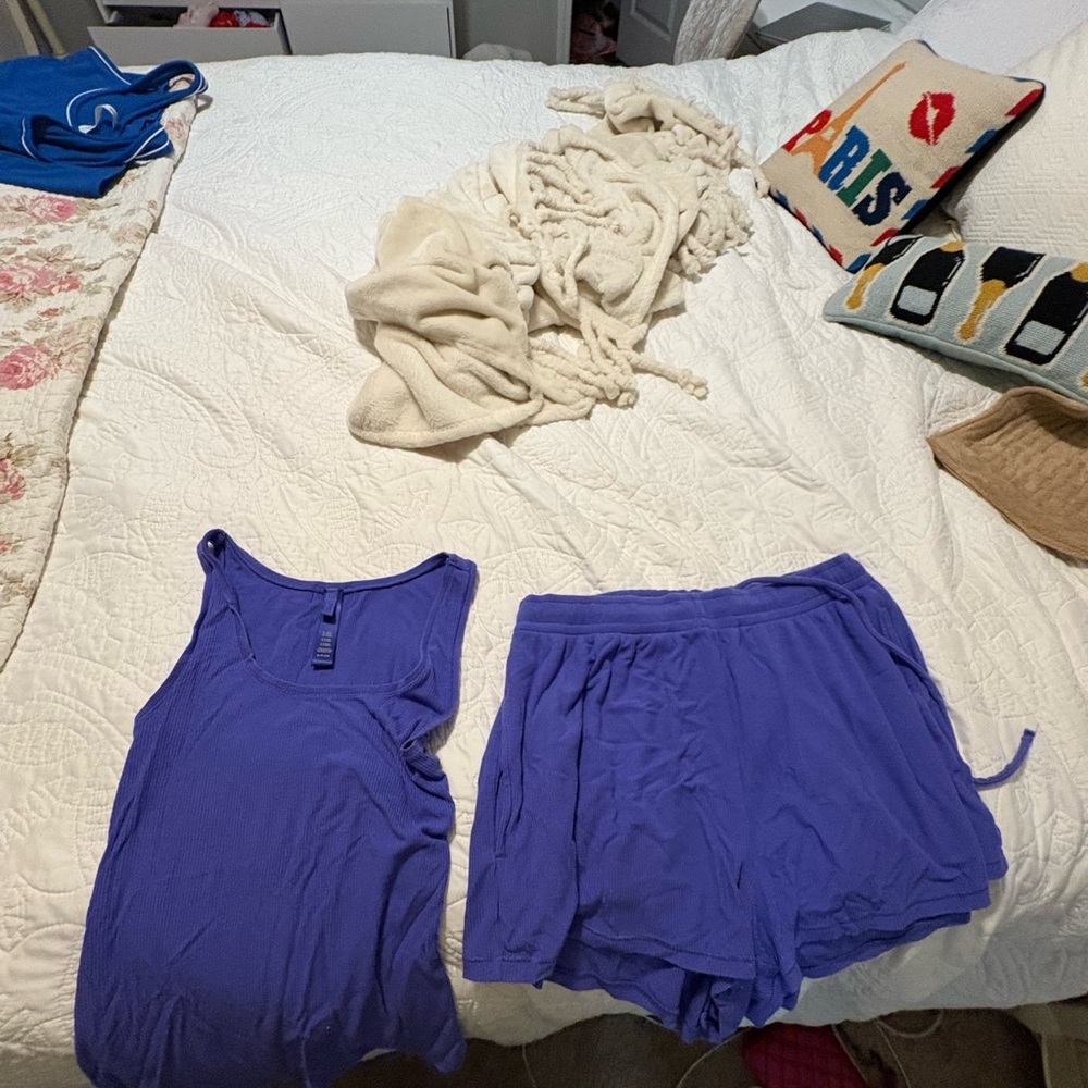 Skims Women's Purple Sleepwear Set
